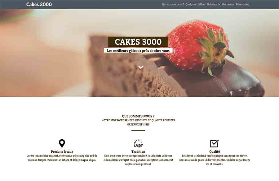 Capture d'écran atelier Cake3000