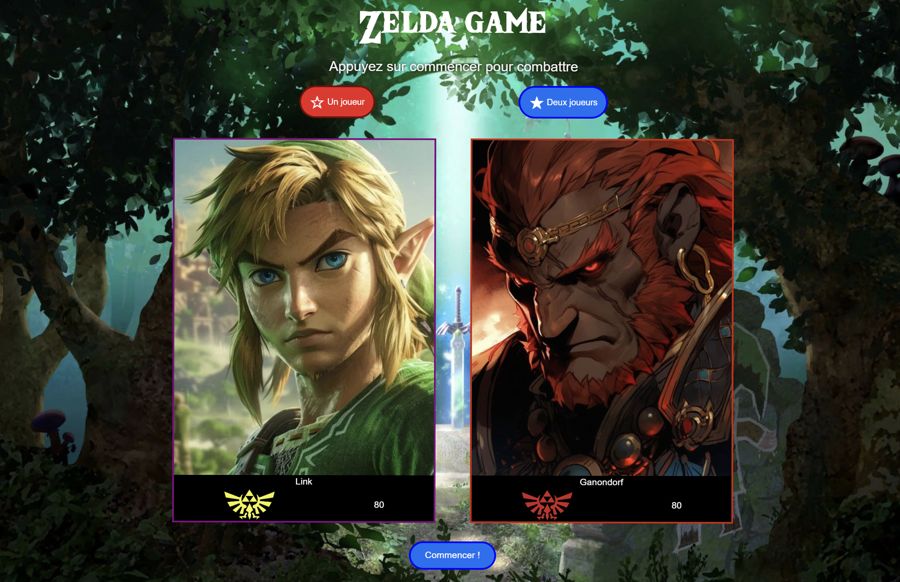 Capture d'écran atelier Zelda battle